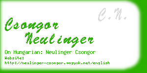 csongor neulinger business card